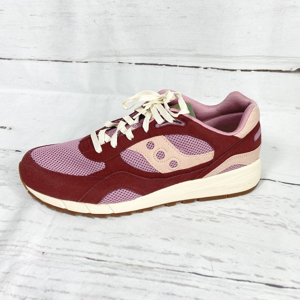 Saucony Shadow 6000 Shoes Men's 13 Mushroom‎ Burgundy Earth Day S70747-2 New